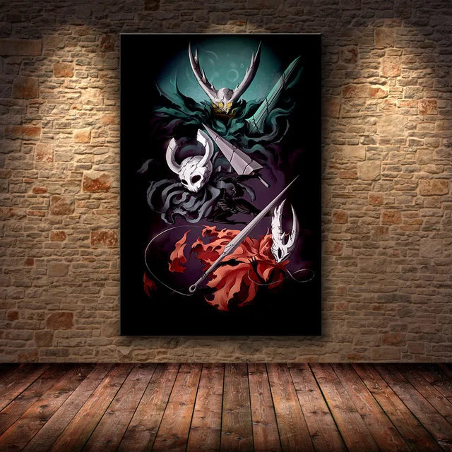 Hollow Knight Hallownest Map HD Canvas Poster | Wall Art