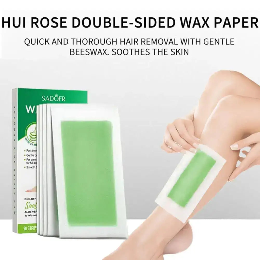 Hair Removal Wax Strips – Face, Body & Bikini, 10ct Peaceful Pleasures Health and Wellness