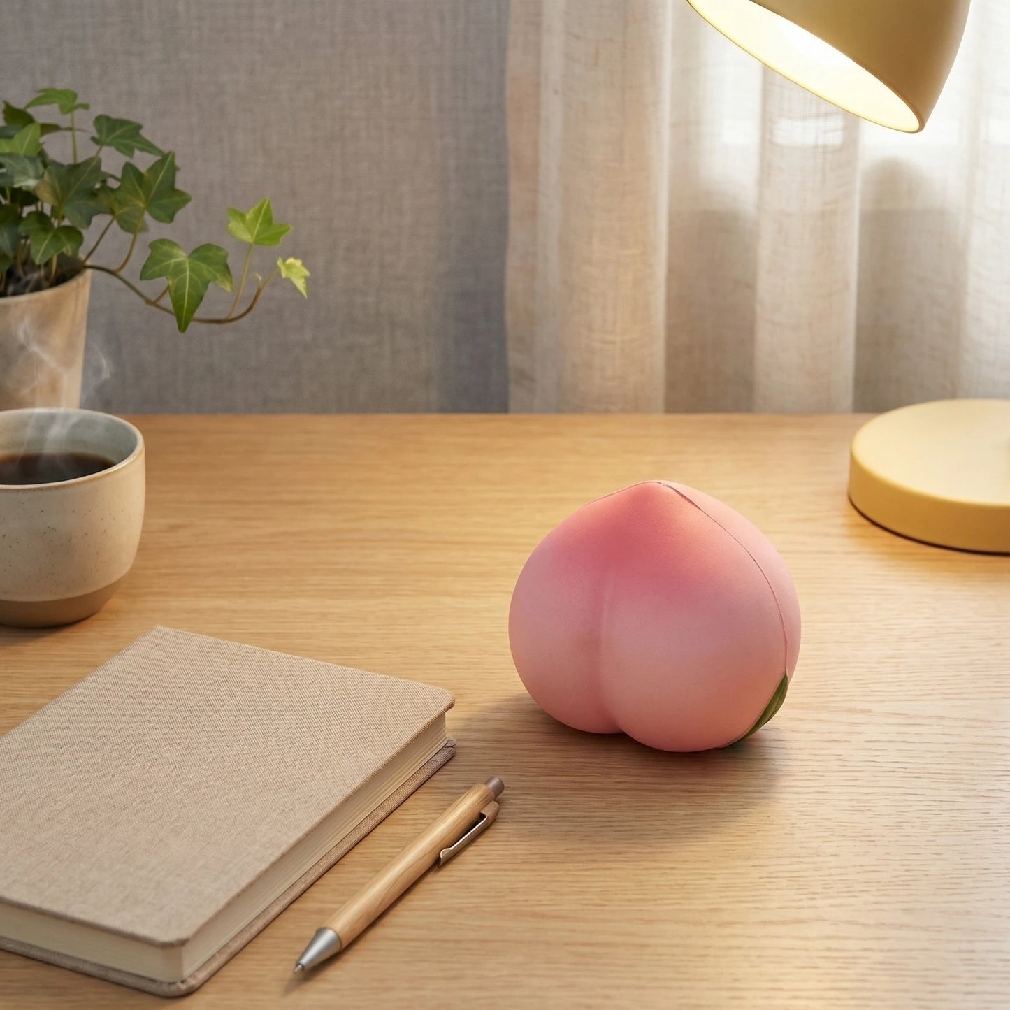 Peach Slow-Rise Squeeze Toy – Sensory Fidget Gift for Adults Slow Rise Squeeze Toy Peaceful Pleasures Health and Wellness
