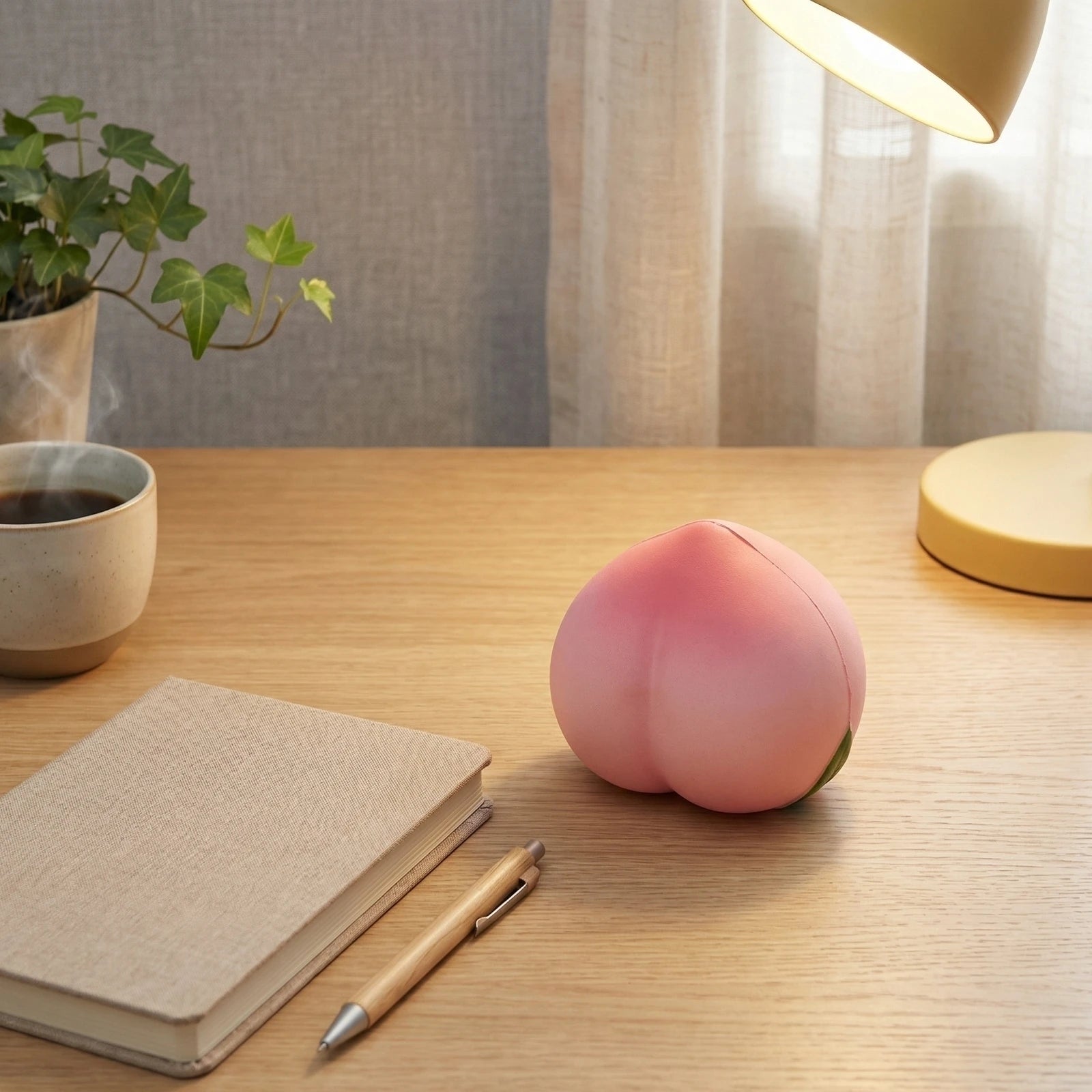 Peach Slow-Rise Squeeze Toy – Sensory Fidget Gift for Adults Slow Rise Squeeze Toy Peaceful Pleasures Health and Wellness