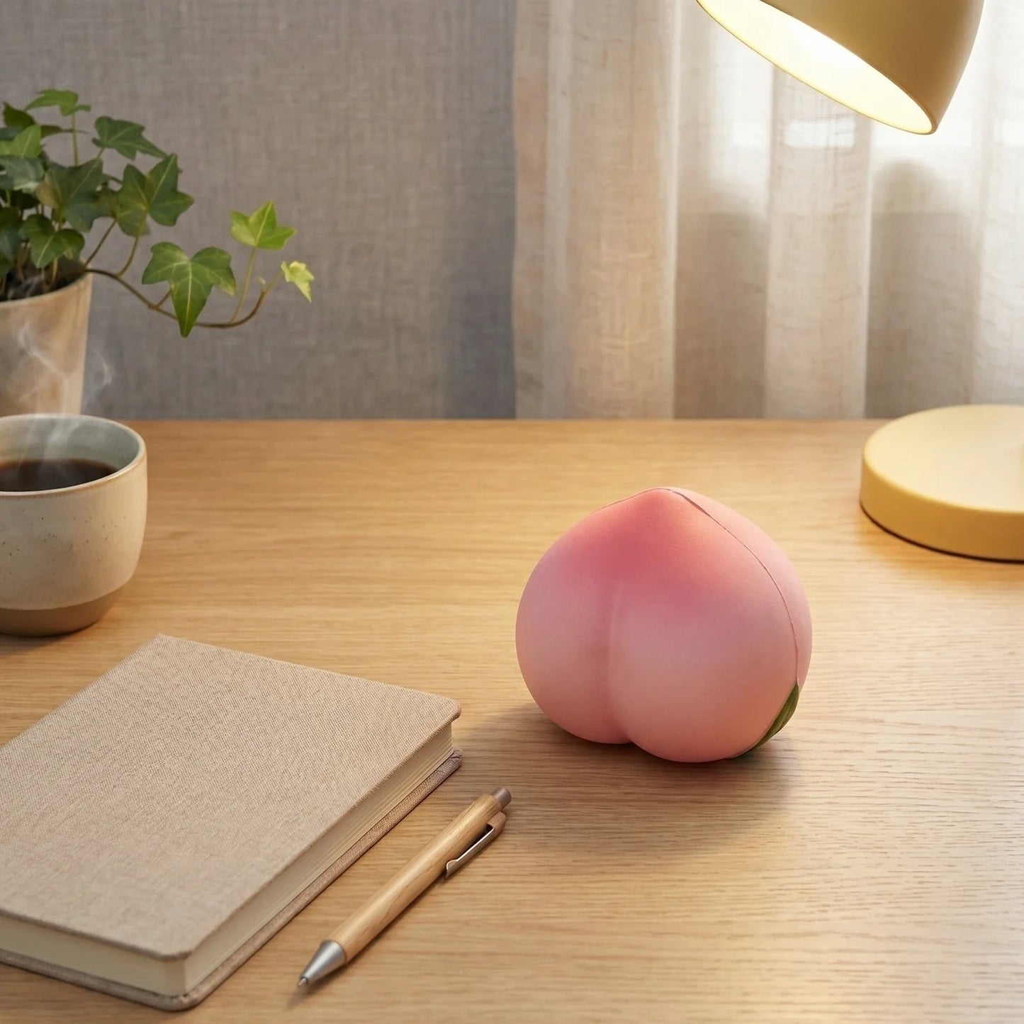 Peach Stress Relief Squishy Toy – Slow Rebound Fidget Gift