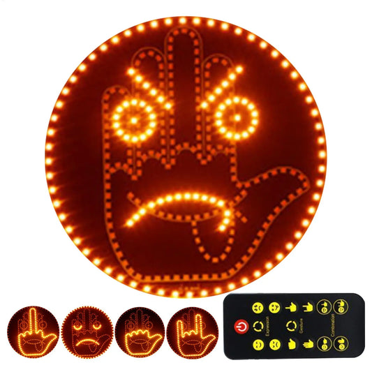 Car Hand Gesture LED Warning Light | Rear Windshield Signal Lamp Car LED Signal Light Peaceful Pleasures Health and Wellness Default Title