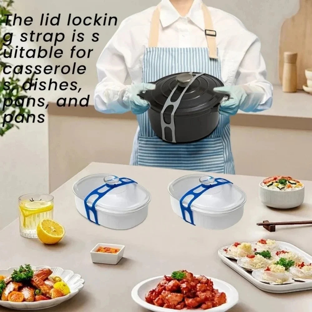 54cm Silicone Elastic Lid Strap | Universal Pot & Lunch Box Band