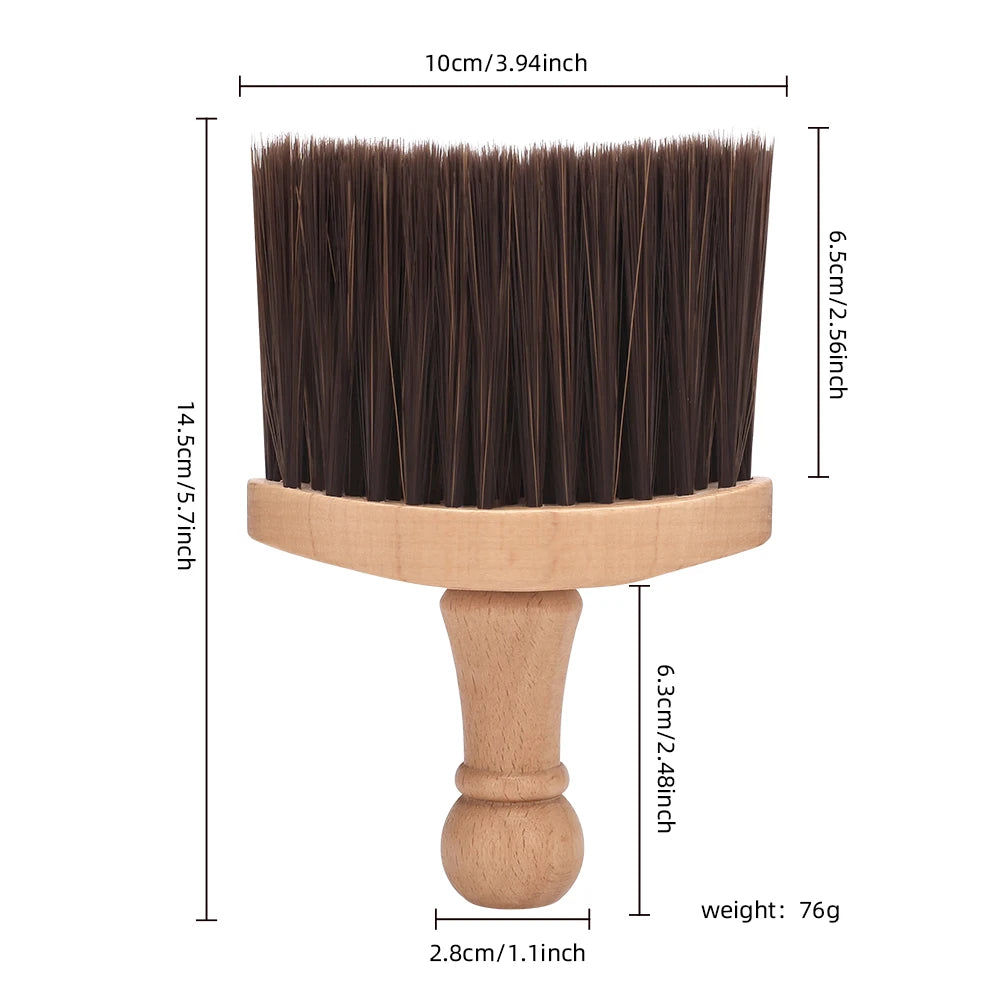 NEW Broken Hair Brush Long Handle Neck Face Clean Soft Hairbrush Professional Hair Sweep Brush Salon Clean Shredded Hair Tools Peaceful Pleasures Health and Wellness