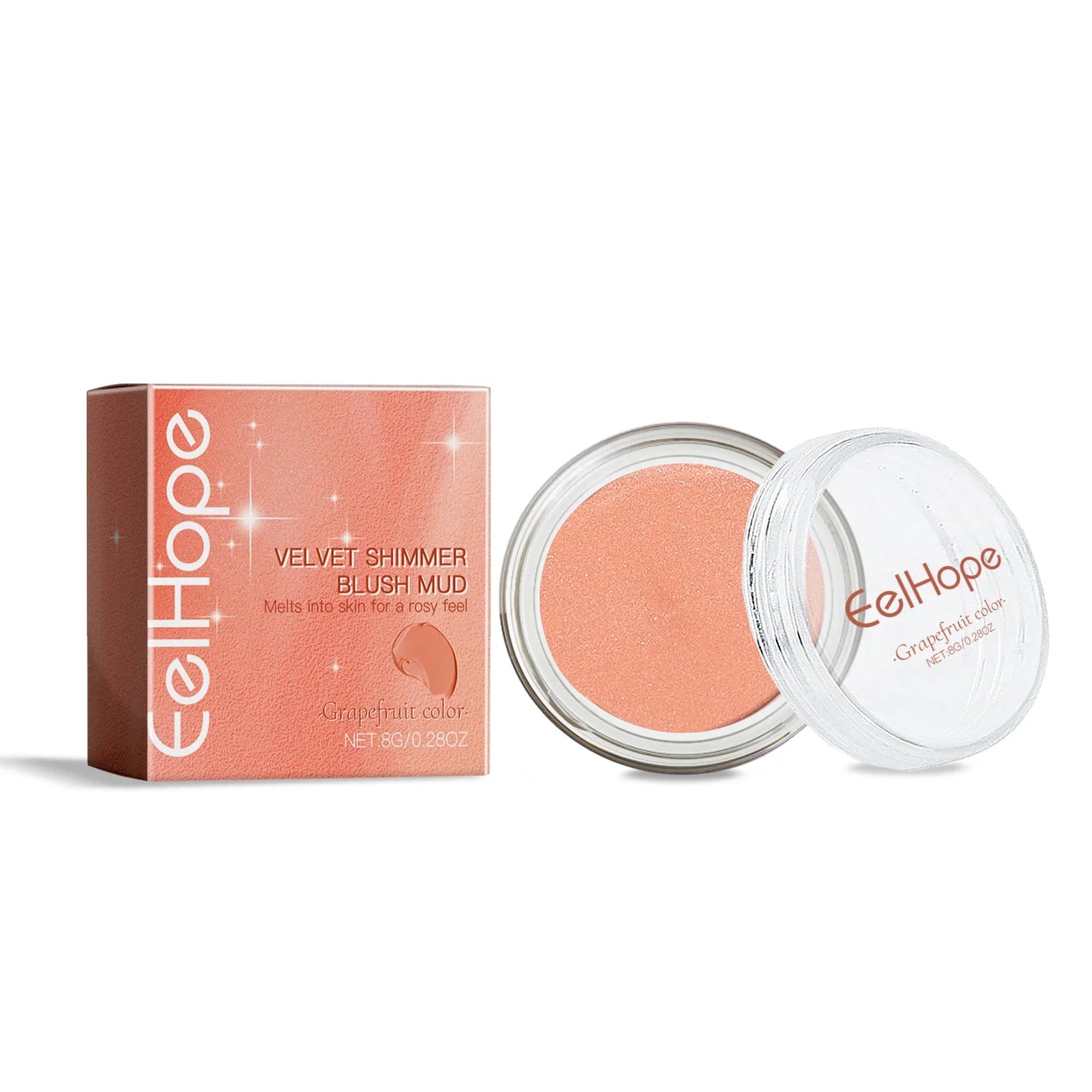 EELHOPE Velvet Shimmer Blush Mud – Cream Cheek Color Makeup