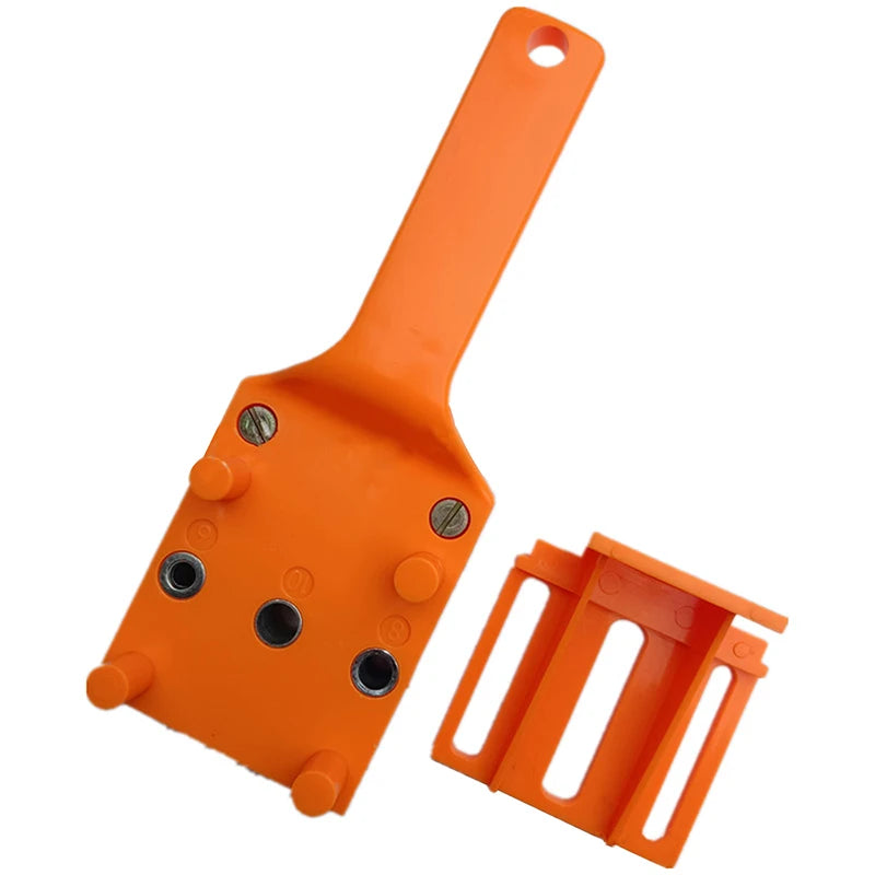Pocket Hole Drill Guide | Straight Hole Locator for Woodworking Pocket Hole Jig Peaceful Pleasures Health and Wellness Orange