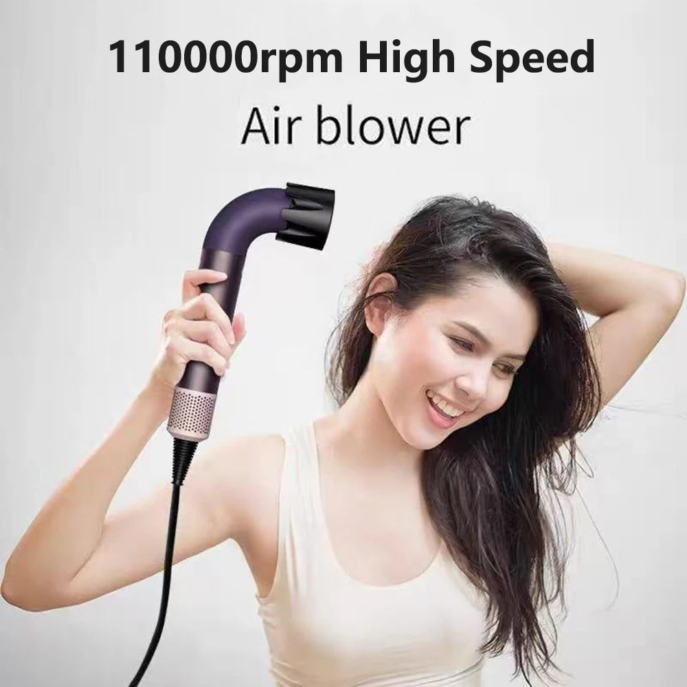 Luxury Professinal High Speed Leafless Hair Dryer Salon Blow Dryer with Comb Attachment Gift Set for Wife and Girlfriend Peaceful Pleasures Health and Wellness