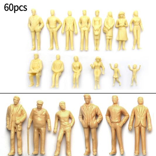 Model Train Figures Unpainted H0 Plastic Material Realistic Coloring Peaceful Pleasures Health and Wellness Default Title