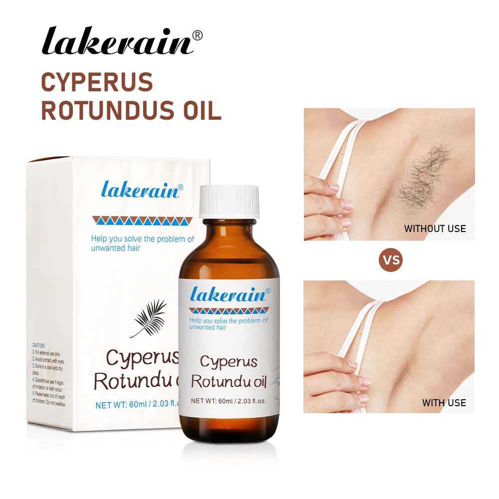 Cyperus Rotundus Oil Inhibit Hair Growth Reducing Redness Armpit Legs Arms Body Deeply Moisturize Nourish Repair Skin Unisex Peaceful Pleasures Health and Wellness