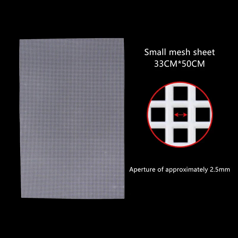 Plastic Mesh Cloth for Latch Hook Bags & Rug Crafts – 7 Sizes