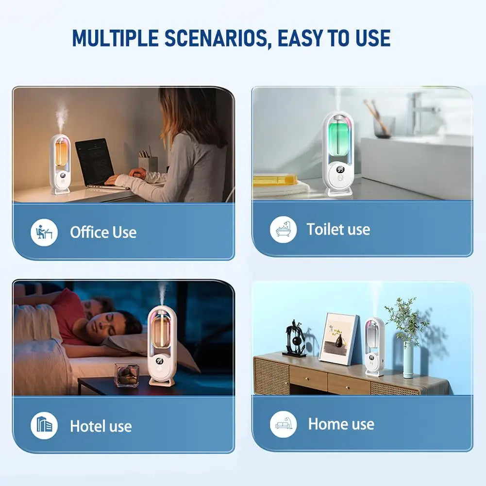 Smart Essential Oil Diffuser with LED Light | Car & Bedroom