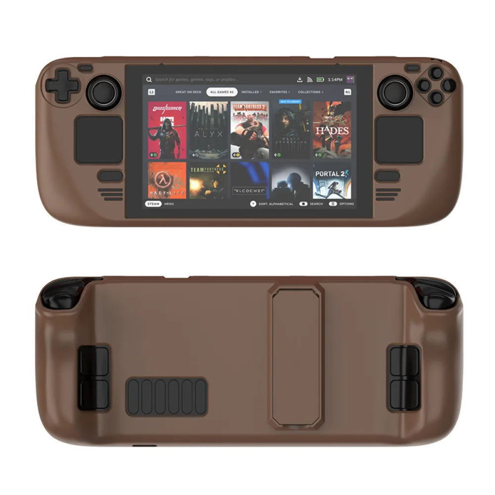 Suitable For Steam Deck Skin-Friendly Feel For Steam Deck Oled Colorful PC Protective Case With Stand Game Console Accessories Peaceful Pleasures Health and Wellness