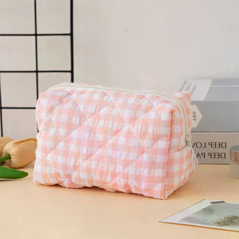 Bow-Knot Travel Portable Minimalist Large Capacity Soft Storage Makeup Bag Peaceful Pleasures Health and Wellness