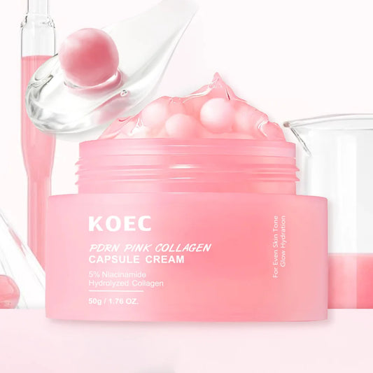 KOEC PDRN Pink Collagen Capsule Cream 50g | Niacinamide Collagen Capsule Cream Peaceful Pleasures Health and Wellness pdrn capsule cream 50g