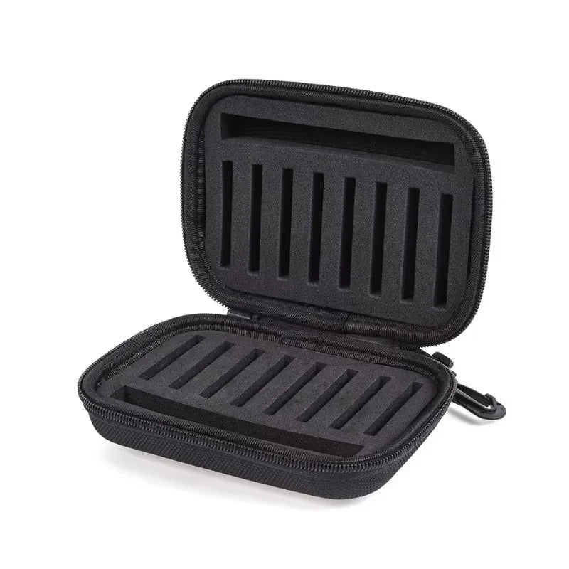 2026 Professional Portable Fly Spinner Spoon Fishing Lure Storage Case Box with 16 Slots Hard EVA Container Bag for Fishing Gear Peaceful Pleasures Health and Wellness 4BF055