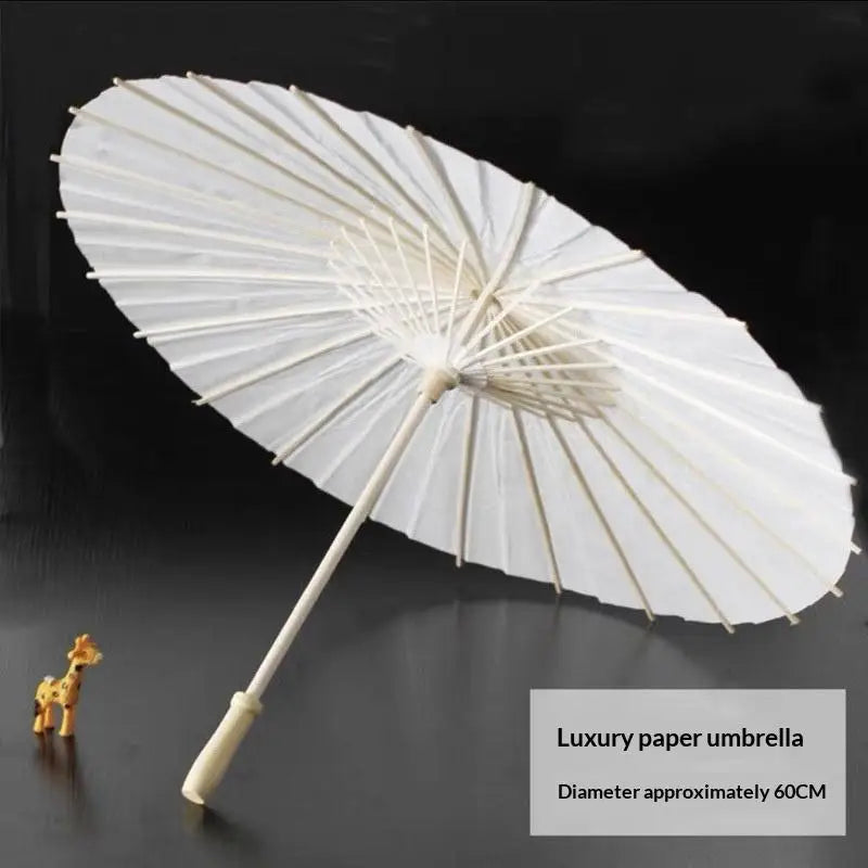 Blank DIY Oil Paper Umbrella – Art, Craft & Photo Prop 20–84cm