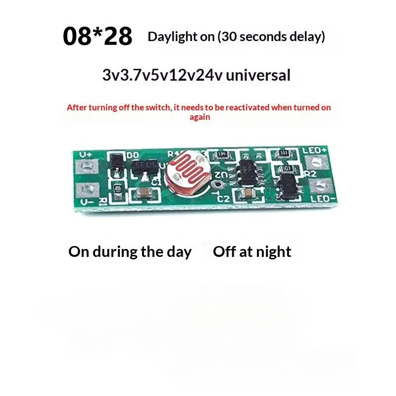 New 8mm Mini Light Sensor Switch Automatically On Light Switch Sensor Photocell Street Lights Switch DC 3V 3.7 V 5V 12V 24V Peaceful Pleasures Health and Wellness A1 0