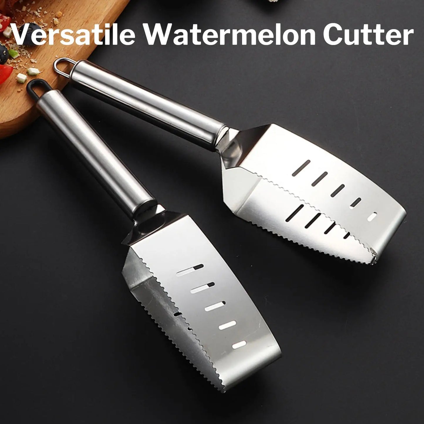 Stainless Steel Watermelon Slicer Cutter Fruit Divider Tool Reusable Watermelon Knife Kitchen Fruit Cutting Tool Peaceful Pleasures Health and Wellness