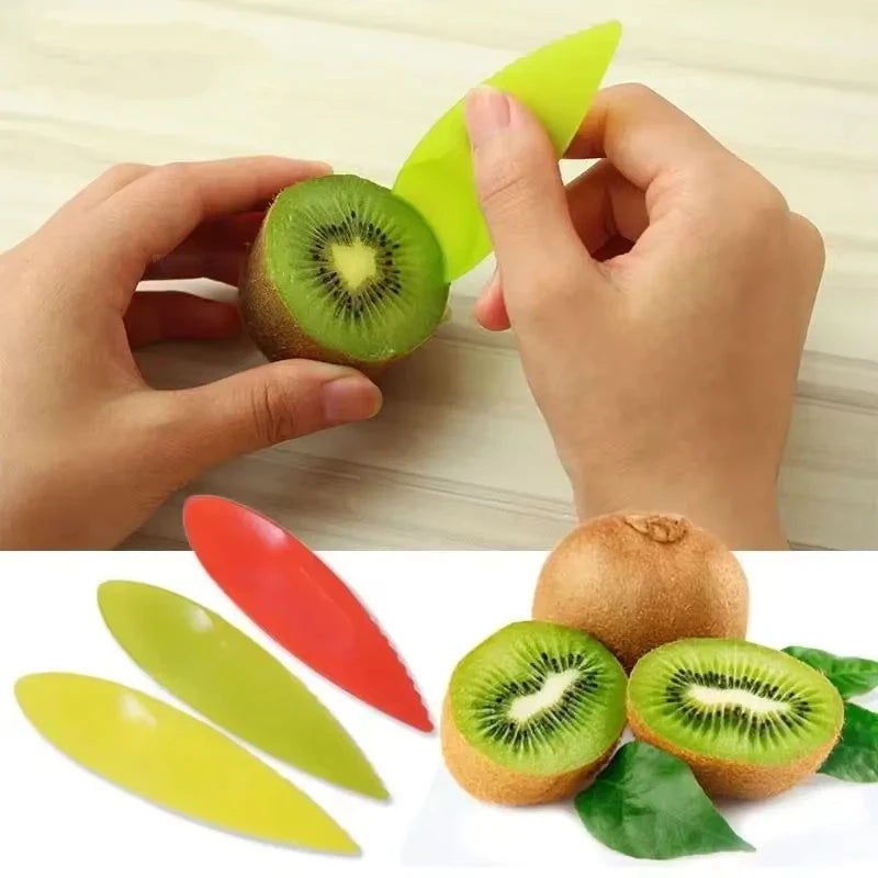 Household Multicolor PP Spoon Knife Multifunctional Fruit Scooper