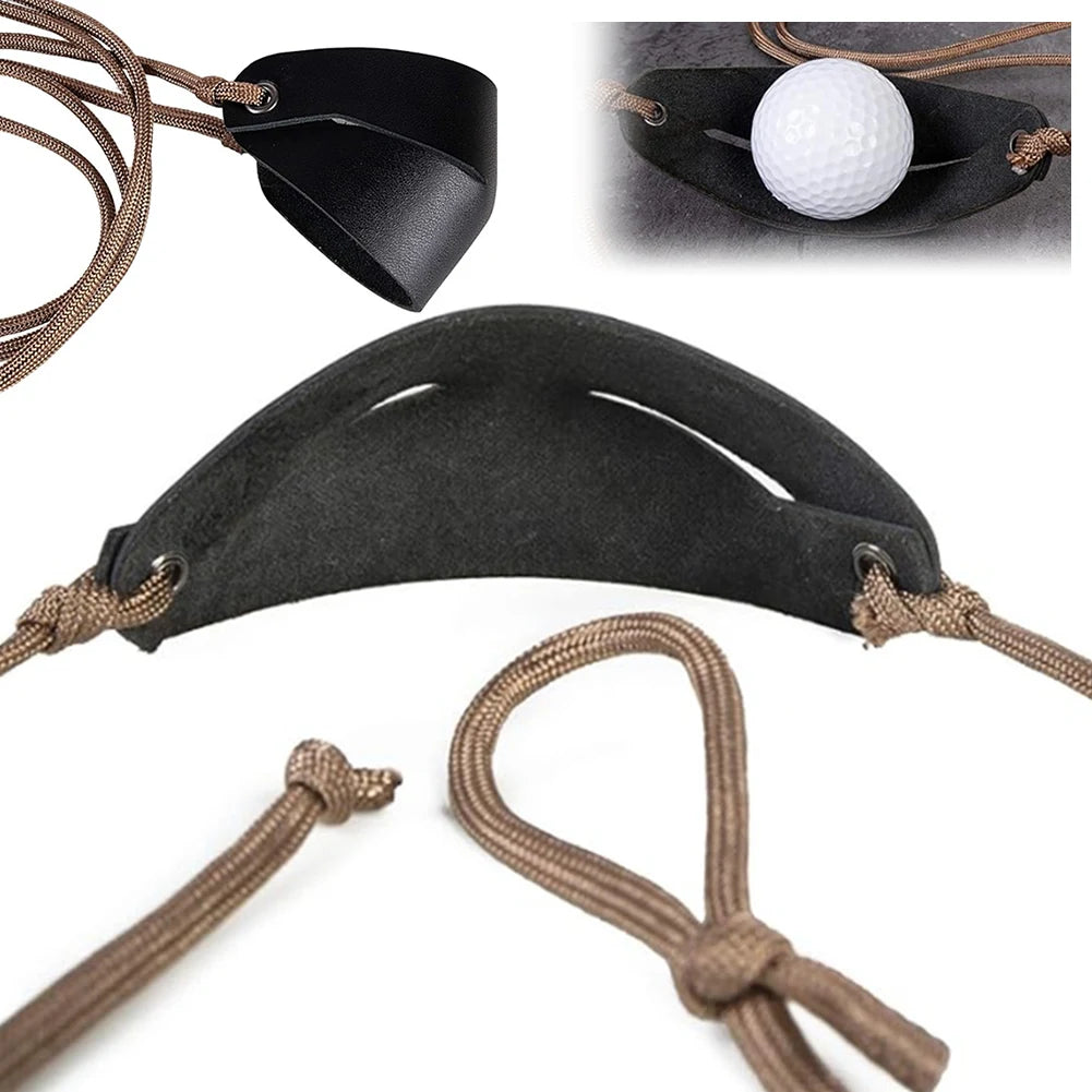 Handmade Leather Shepherd Sling — Outdoor Throwing Sling Outdoor Sports Peaceful Pleasures Health and Wellness