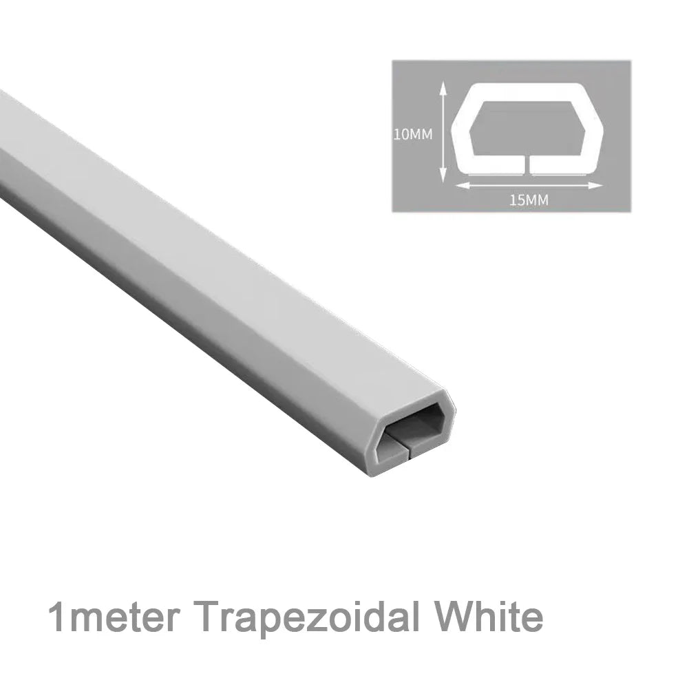 Self-Adhesive Floor Cord Cover – PVC Wire Hider & Cable Manager