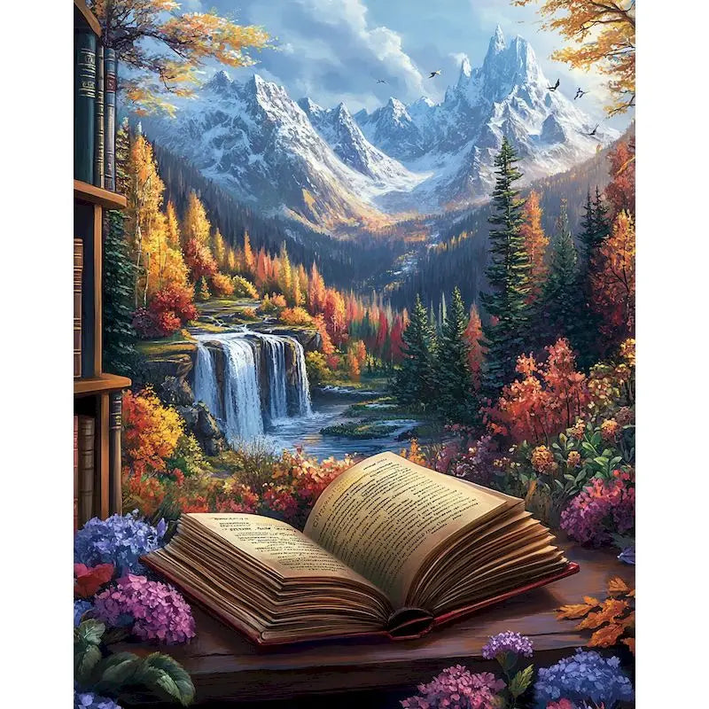 Fantasy Landscape Paint by Numbers Kit 60x75cm | GATYZTORY Paint by Numbers Kit Peaceful Pleasures Health and Wellness 11-1 30x40cm Unframed