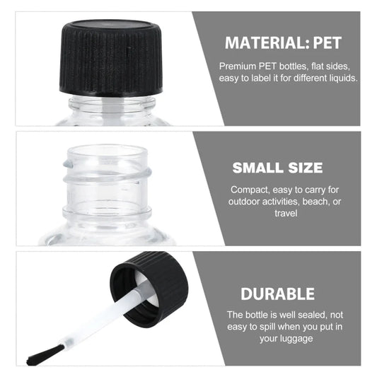 Refillable Nail Polish Bottles with Brush Cap | DIY Craft Jars Refillable Nail Bottle Oasis Select
