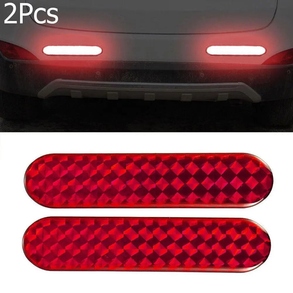 Red Car Reflective Sticker for Safety Alert Warning Peaceful Pleasures Health and Wellness