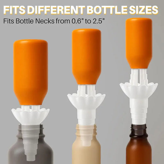 Bottle Emptying Transfer Connector Anti‑Spill Liquid Drainage Funnel Refill Dispenser Adapters Cosmetic Bottle Pour Accessories Peaceful Pleasures Health and Wellness