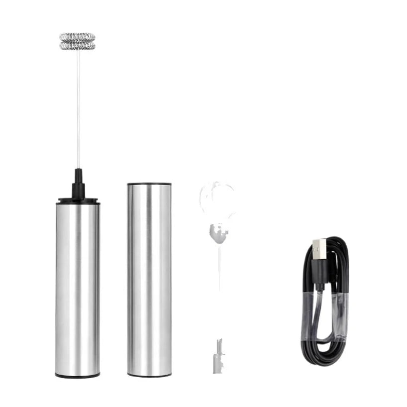 Handheld Electric Milk Frother USB Rechargeable Drink Mixer