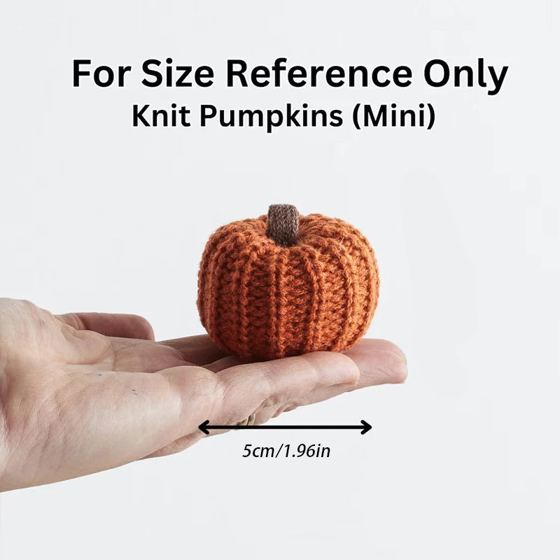 Knit Pumpkin Garland – Fall Mantel & Halloween Décor