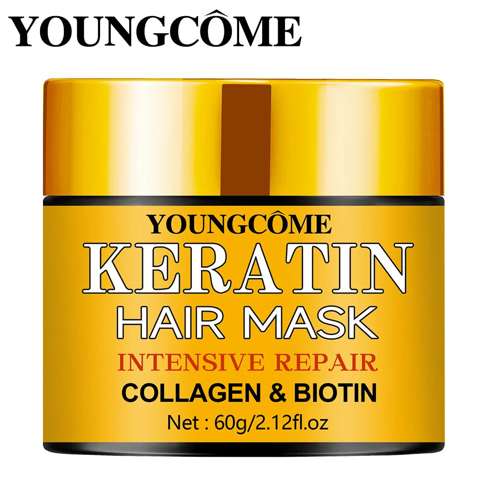 Hair Repairs Hair Mask Essential Oil Nourishing for Dry Damaged Biotin Collagen Keratin Treatment Hairs Conditioner Hair Peaceful Pleasures Health and Wellness