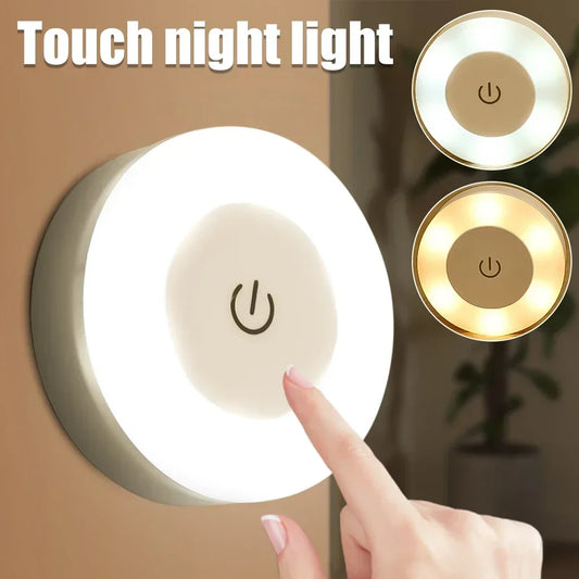 Magnetic LED Night Light – Touch Dimmer, USB Rechargeable Magnetic Night Light Peaceful Pleasures Health and Wellness