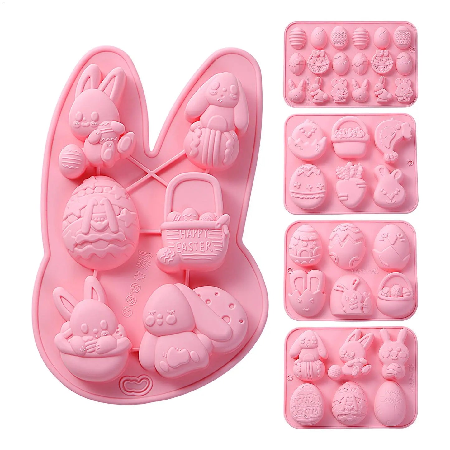 Easter Silicone Mold – Bunny & Egg Chocolate Candy Baking Mold