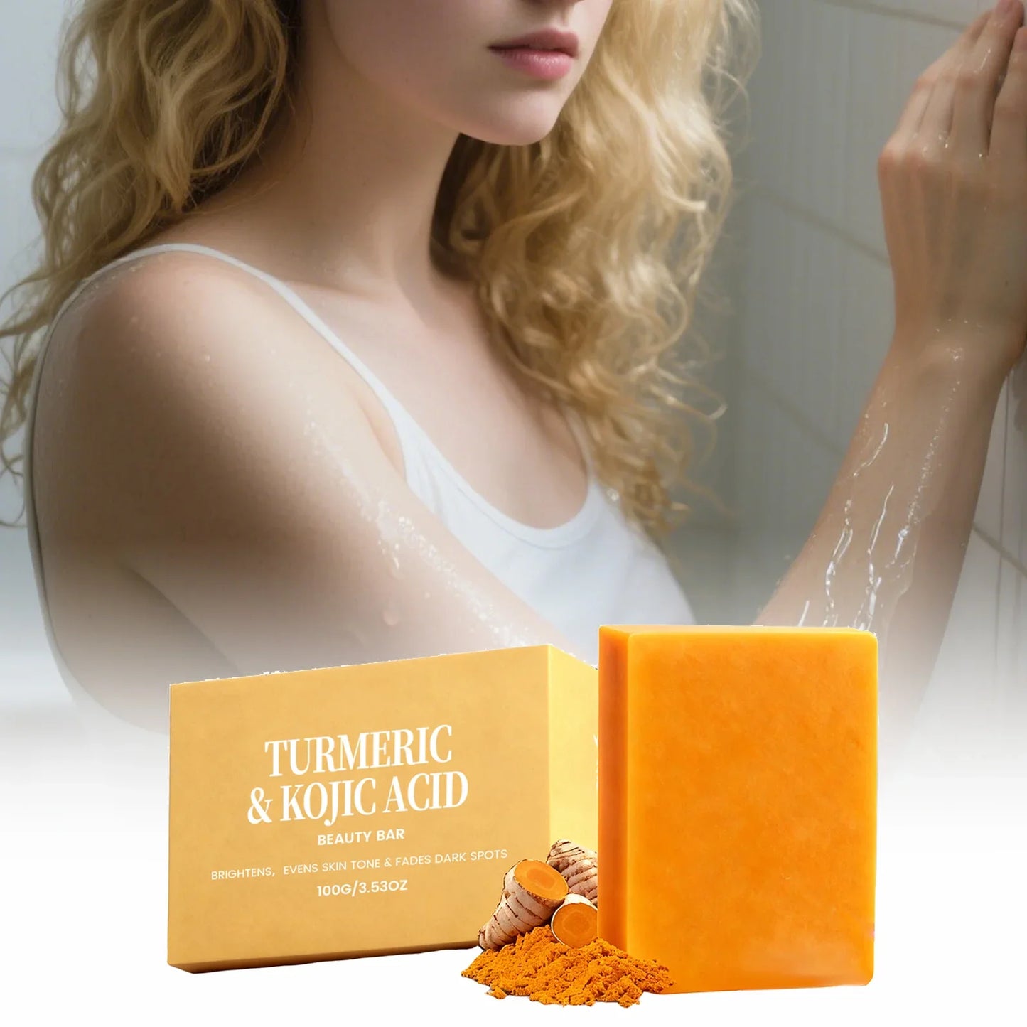Turmeric Kojic Acid Soap – Brightening & Dark Spot Remover