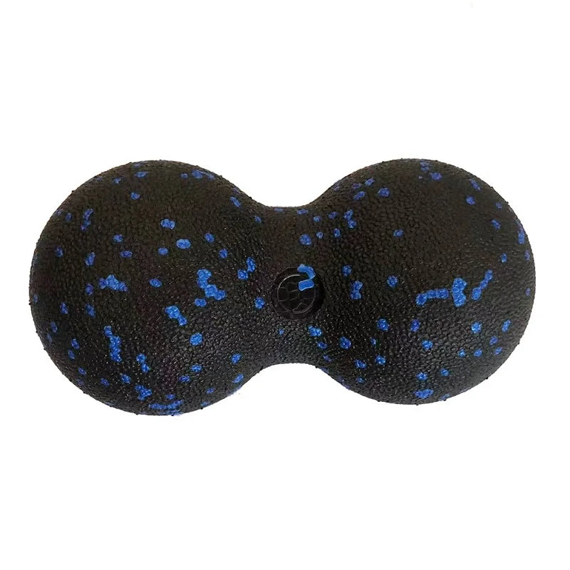 High-Density Peanut Body Massage Ball Yoga Foam Block Fascia Roller for Muscle Relaxation Exercise Fitness Pain Relief Peaceful Pleasures Health and Wellness Blue