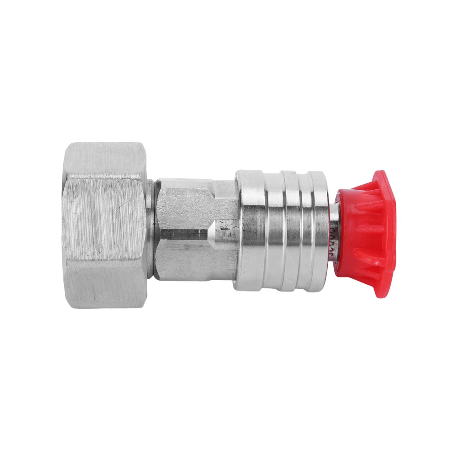 Convert Water Hose To Power Washer Connector Stainless Steel Attachment Car Washing Nozzle & Hose Attachment Peaceful Pleasures Health and Wellness