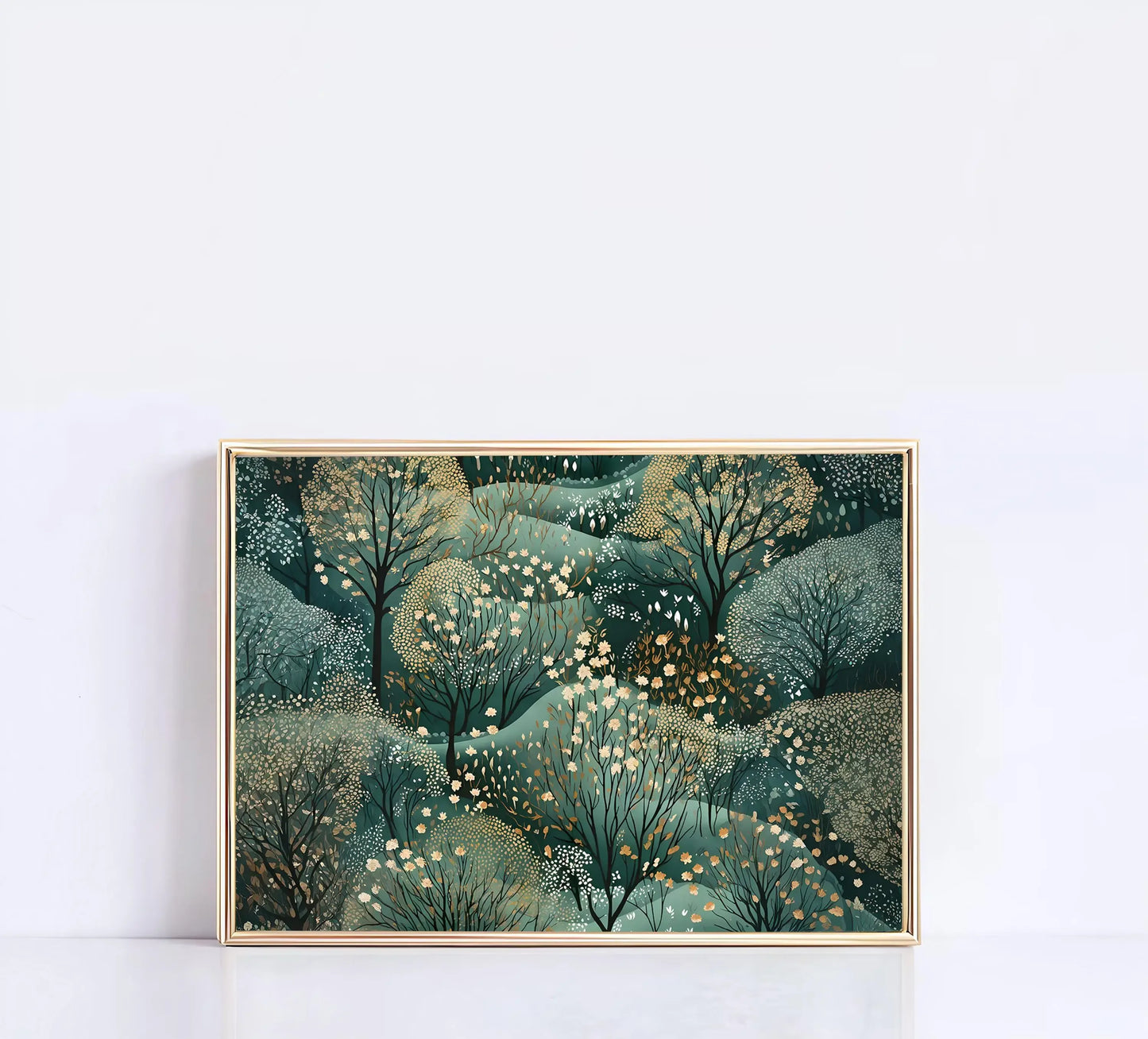 Yayoi Kusama Abstract Nature Canvas Wall Art | Colorful Poster