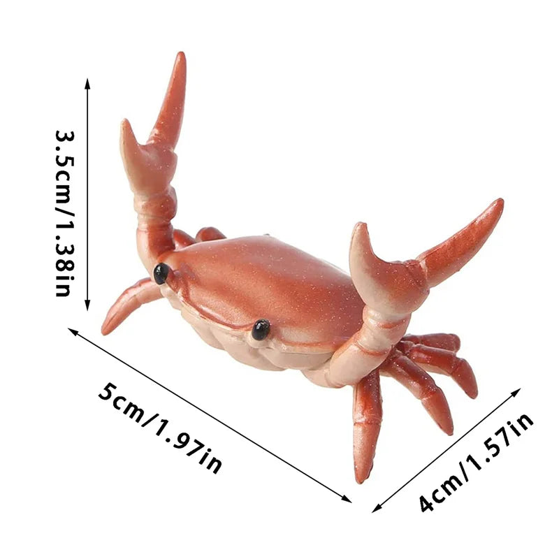 Creative and Cute Crab Pencil Holder Weight Lifting Pencil Holder Convenient Storage Phone Holder Decoration Model Peaceful Pleasures Health and Wellness