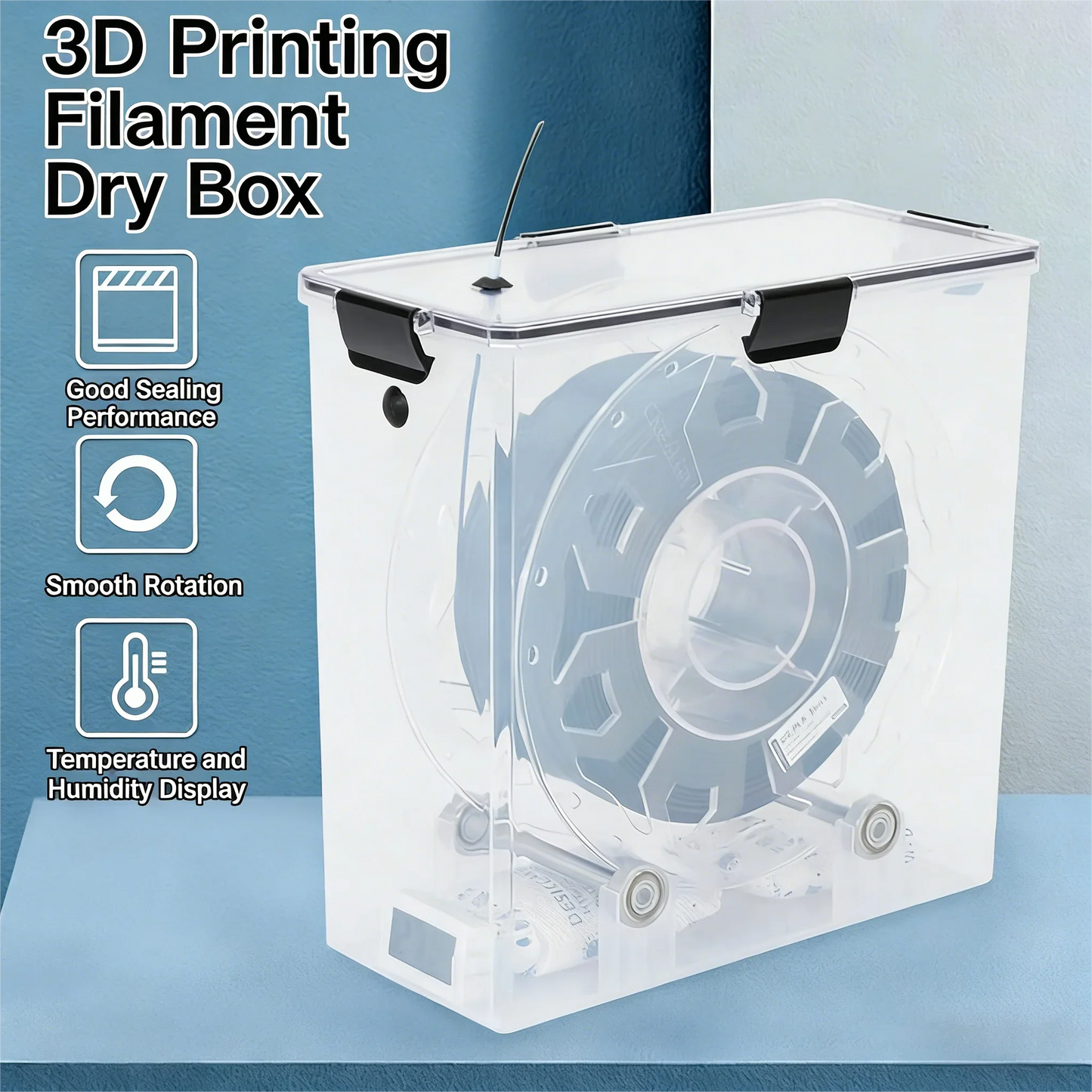 3D Printer Filament Dryer Box – Airtight Moisture-Proof Storage