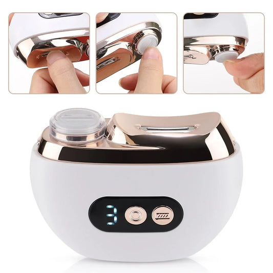 Ms.Dear 2-in-1 Electric Nail Clipper & Polisher – 3-Speed LED Electric Nail Trimmer Oasis Select