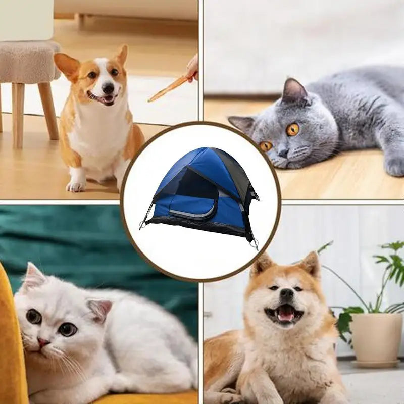 Cat Tent House Small Outdoor House Camping Tent For Pets Cat Tent For Outside Portable Pet Ten For Cats Dogs Small Pets Puppies Peaceful Pleasures Health and Wellness