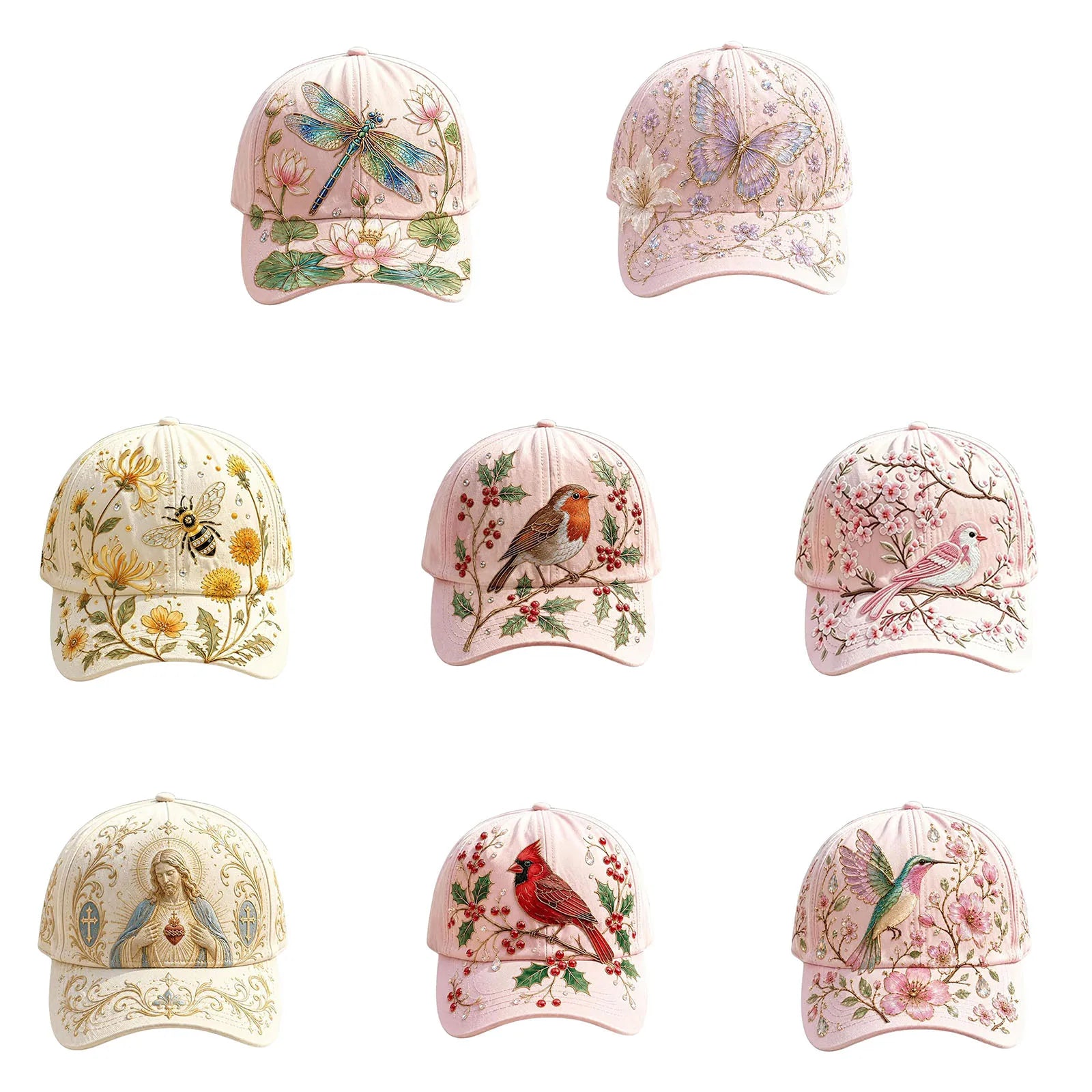 Garden Morning Baseball Cap Adjustable Baseball Hat Lightweight Breathable Casual Sun Hat for Summer Travel Outdoor Sports Peaceful Pleasures Health and Wellness