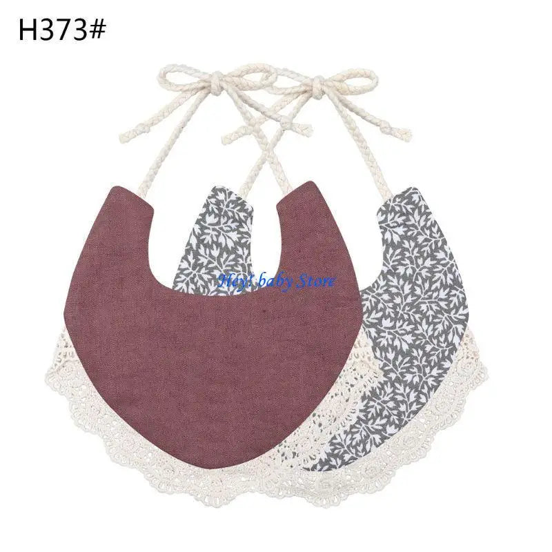 Vintage Floral Double-Sided Baby Bib | Cotton, 0–1Y