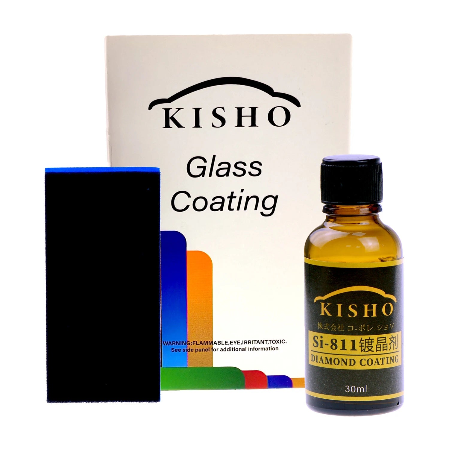 SI-811 KISHO Car Liquid Ceramic Coat Hydrophobic Glass Graphene Ceramic Coating Paint Care Anti-scratch Glasscoat Car Polish Peaceful Pleasures Health and Wellness
