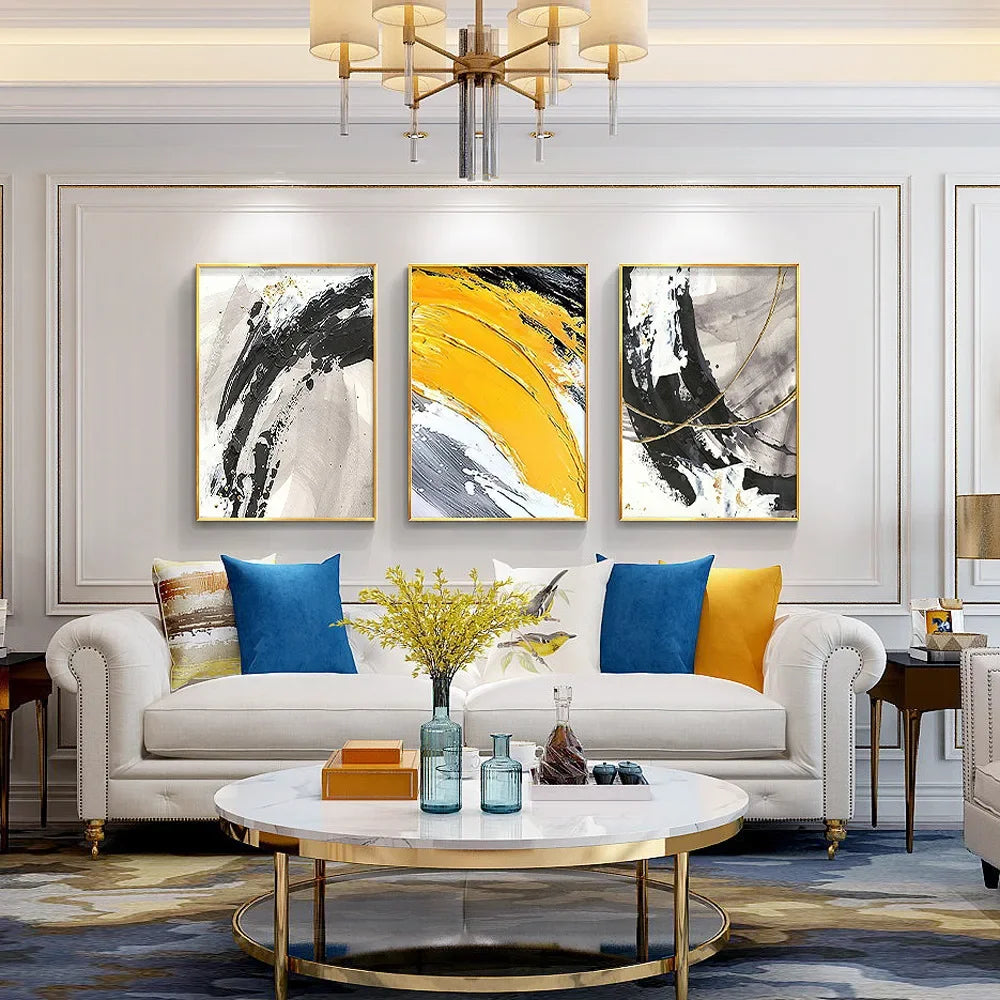 Abstract Canvas Oil Painting, 100% Hand Painted, Senior Artist, Pure Hand Drawn, Living Room Peaceful Pleasures Health and Wellness