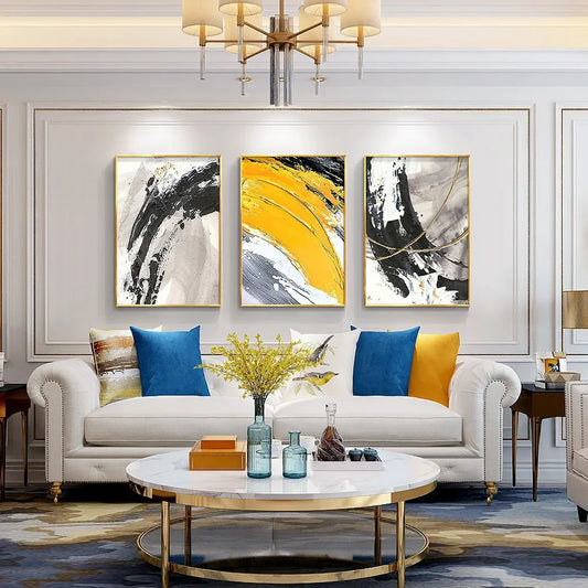 Abstract Canvas Oil Painting, 100% Hand Painted, Senior Artist, Pure Hand Drawn, Living Room Peaceful Pleasures Health and Wellness