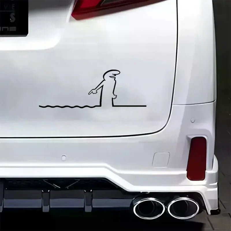 La Linea Line Art Wall Sticker Minimalist Self-Adhesive Waterproof Decal For Walls, Doors, Glass, Cars Home And Car Decoration Peaceful Pleasures Health and Wellness