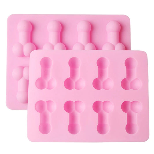 Novelty Fun Shape Silicone Ice Cube Tray & Mold – Bachelorette Party Ice Cubes, Soap, Chocolate & Candle Making Peaceful Pleasures Health and Wellness 18.6x14.3x1.8cm