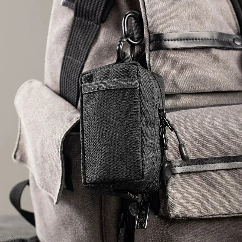 Mini EDC Tool Pouch | Oxford Zipper Bag for Knife & Flashlight